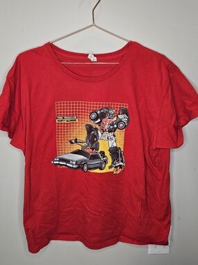 Tranformers / Back To The Future Crossover Graphic T-Shirt